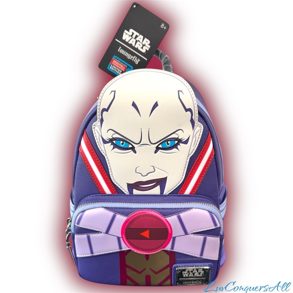Loungefly Star Wars: The Clone Wars Asajj Ventress Figural Mini Backpack